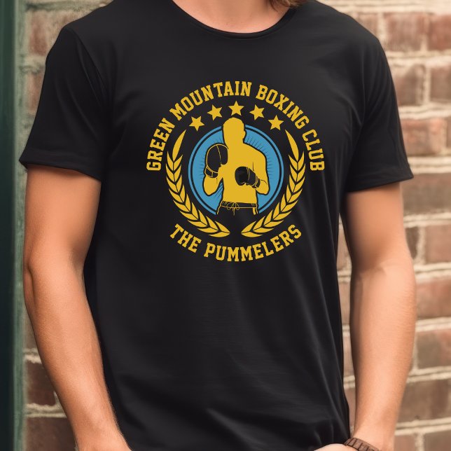 School Club Team Name Number Boxing T-Shirt (Creator Uploaded)