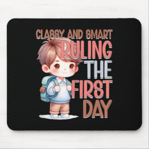 School Cly Smart Ruling The First Day Kindergarten Mouse Pad
