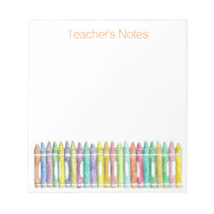 School Color Crayons Teacher's Notes