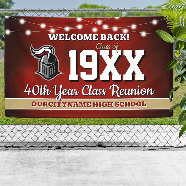 School Colors Class Reunion Welcome Banner (Creator Uploaded)