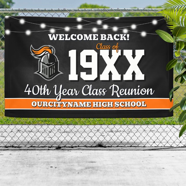 School Colors Class Reunion Welcome Banner (Creator Uploaded)