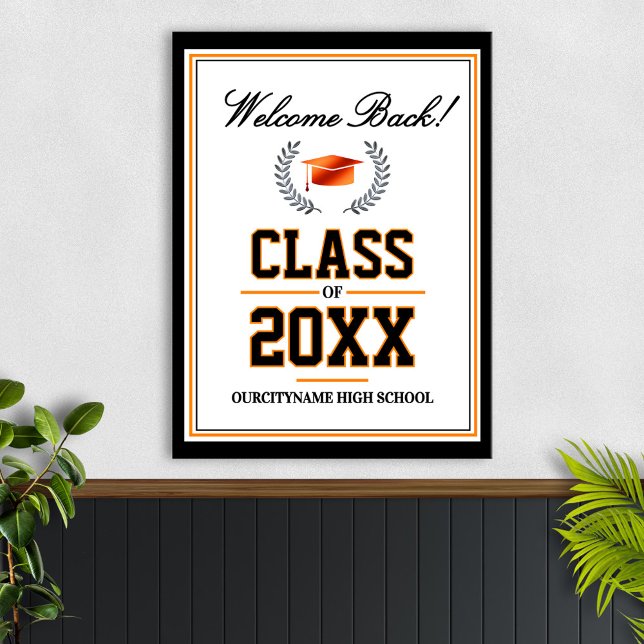 School Colors Class Reunion Welcome Poster (Creator Uploaded)