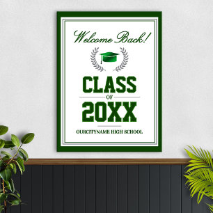 School Colors Class Reunion Welcome Poster