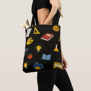School Colourful Tote Bag