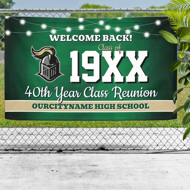 School Colours Class Reunion Welcome Banner (Creator Uploaded)