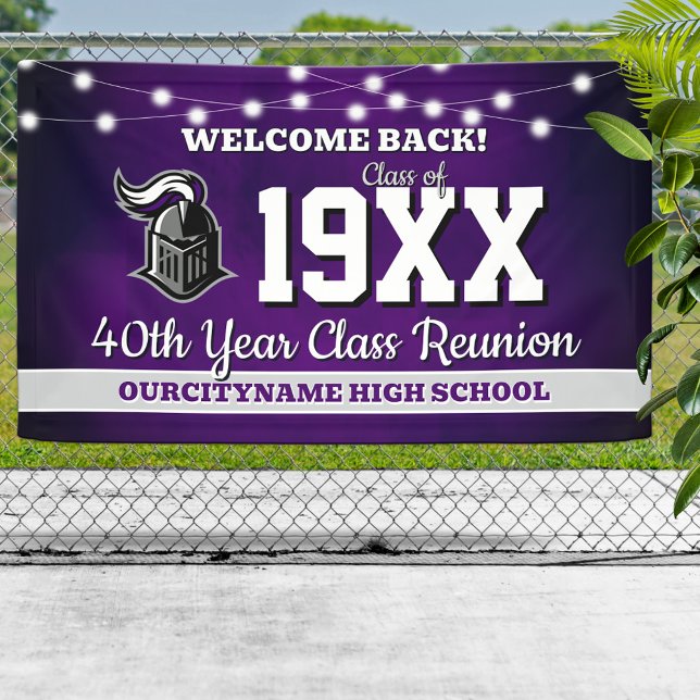 School Colours Class Reunion Welcome Banner (Creator Uploaded)