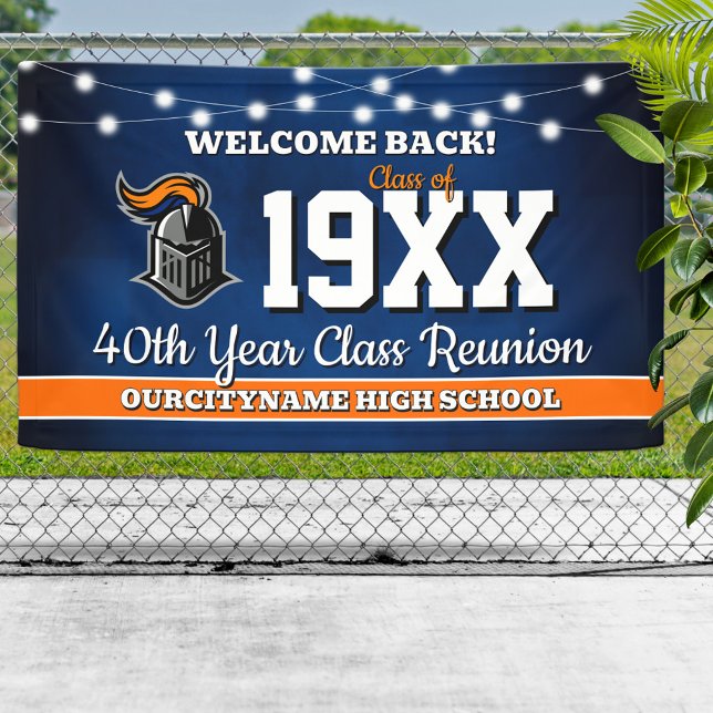 School Colours Class Reunion Welcome Banner (Creator Uploaded)
