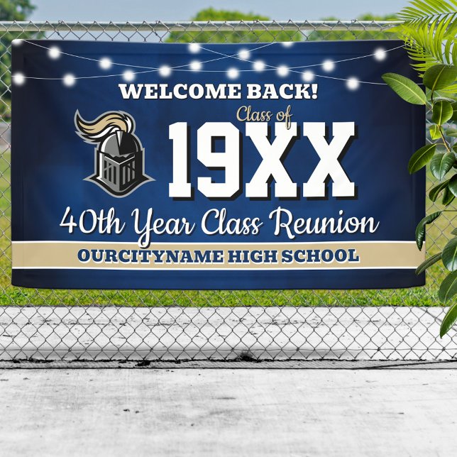School Colours Class Reunion Welcome Banner (Creator Uploaded)