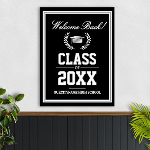 School Colours Class Reunion Welcome Poster