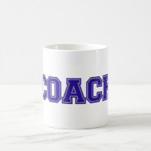 School Colours COACH Mug, Blue-White