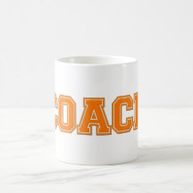 School Colours COACH Mug, Orange-White