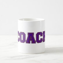 School Colours COACH Mug, Purple-Gold