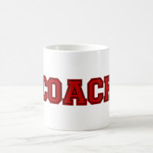 School Colours COACH Mug, Red-Black