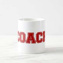 School Colours COACH Mug, Red-White