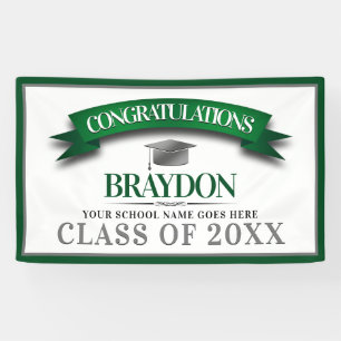 School Colours Congratulations Graduation Banner