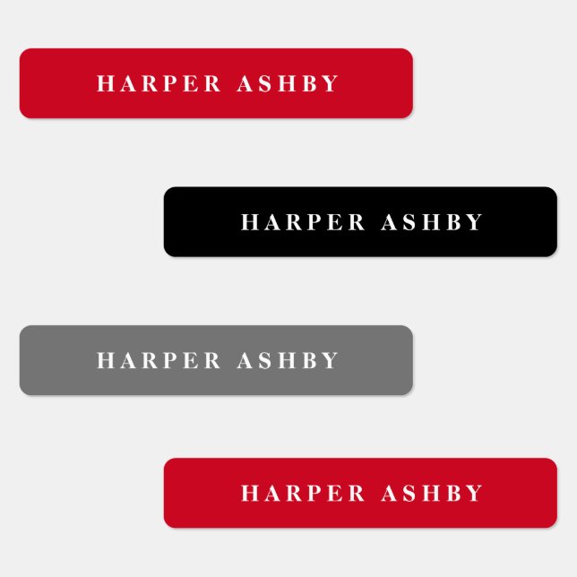 School Colours Modern Waterproof Name (Group)