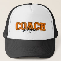 School Colours Personalised Coach-Orange and Black