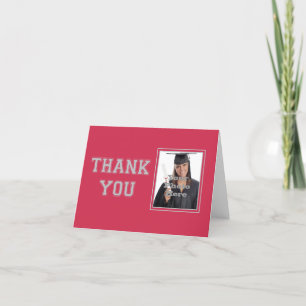 School Colours Thank You Note Card