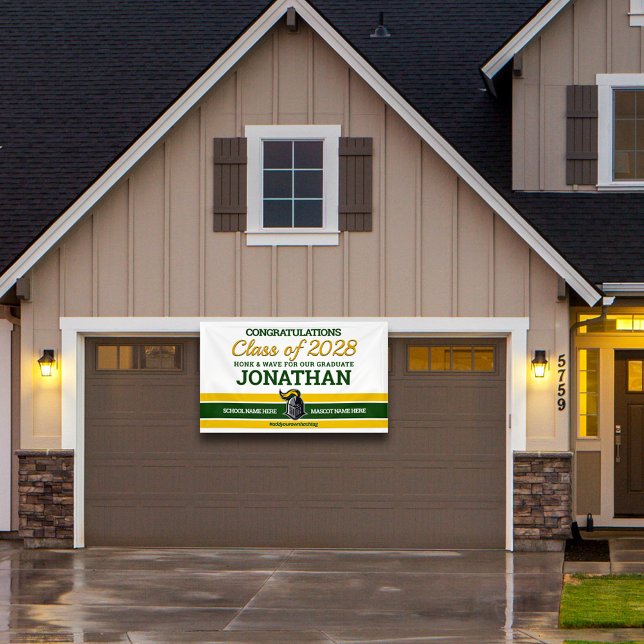 School Colours with Mascot Graduation Banner (Creator Uploaded)