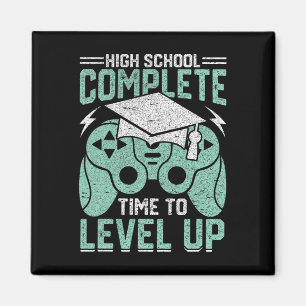 School Complete Time To Level Up Video Game Gradua Magnet