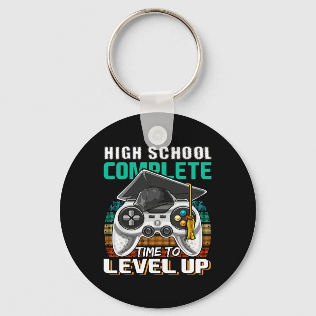 School Complete Video Game Senior Graduation Gift  Key Ring (Front)