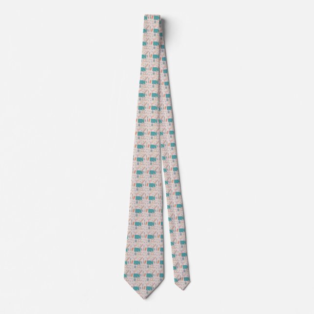 School concept pattern Tie (Front)