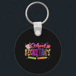 School Cool Funny Shirt Sungles Pencil Back To Sch Key Ring<br><div class="desc">School Cool Funny Shirt Sungles Pencil Back To School</div>