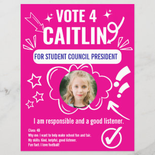 School Council Voting Template for Kids  Flyer