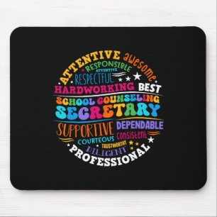 School Counseling Secretary Office Of Heart School Mouse Pad