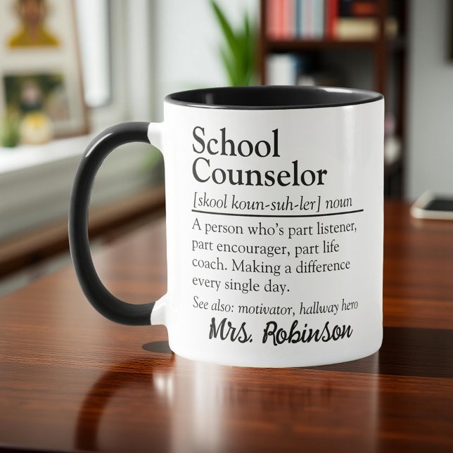 School Counsellor Definition Appreciation Mug (Creator Uploaded)