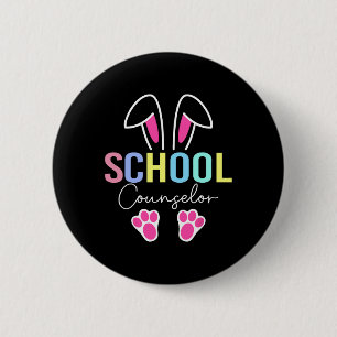 School Counsellor Easter Teacher School Counseling 6 Cm Round Badge