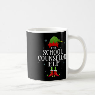 School Counsellor Elf Xmas Matching Family Group C Coffee Mug