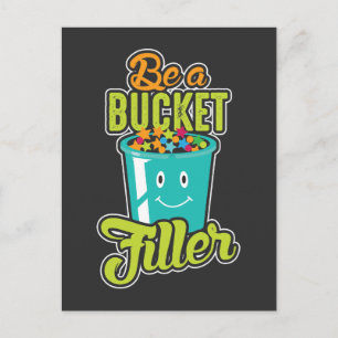School Counsellor Growth Mindset Be a Bucket Fille Postcard