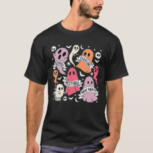 School Counsellor Halloween Social Worker Ghost T-Shirt