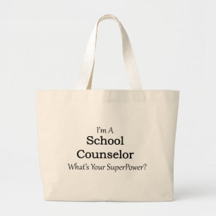 School Counsellor Large Tote Bag