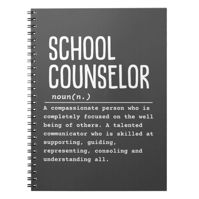 School Counsellor  Notebook (Front)