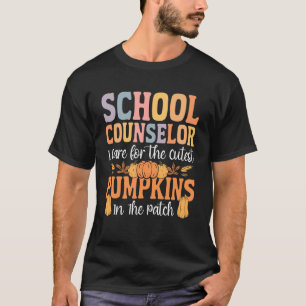 School Counsellor Pumpkin Fall Halloween Thanks Gi T-Shirt