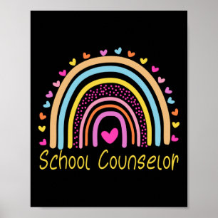 School Counsellor Rainbow Poster