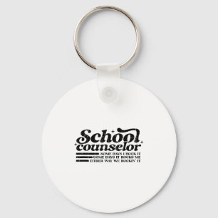 School counsellor some days rock some days rocks key ring