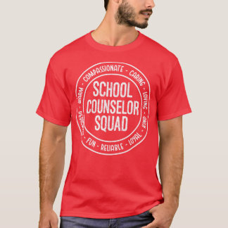School Counsellor Squad motivational Back to schoo T-Shirt