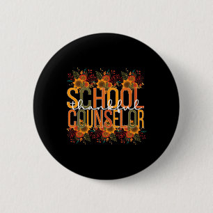 School Counsellor Thanksgiving School Counseling 6 Cm Round Badge