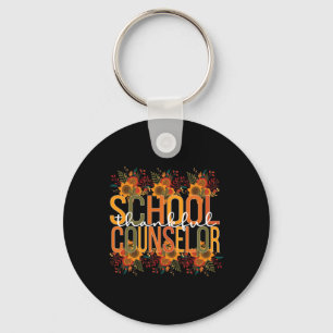 School Counsellor Thanksgiving School Counseling Key Ring