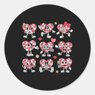 School Counsellor Valentine Its Okay To Feel All T Classic Round Sticker