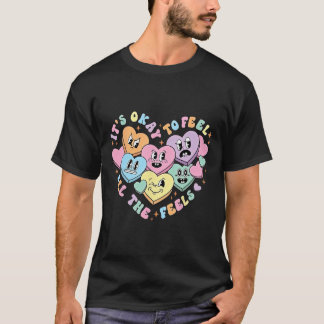 School Counsellor Valentine, Mental Health Valenti T-Shirt