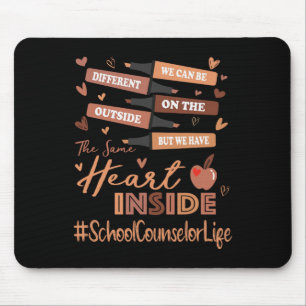 School Counsellor We Can Be Different Black Histor Mouse Pad