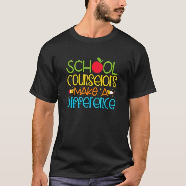School Counsellors Difference Guidance Counseling  T-Shirt (Front)