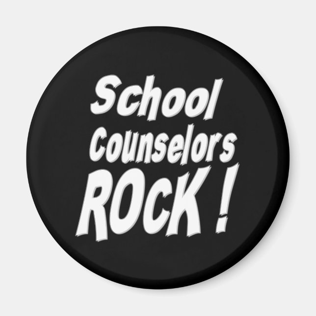 School Counsellors Rock! Magnet (Front)