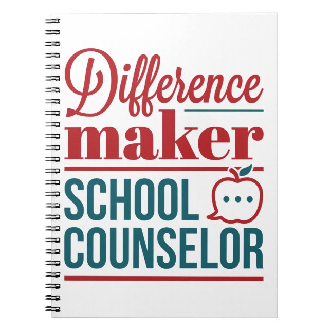 School Counselor Difference Maker Notebook (Front)