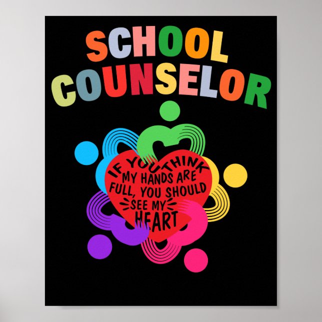 School Counselor Full Heart Appreciation Poster (Front)