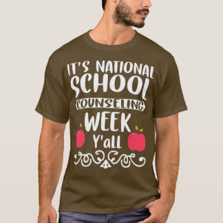 School Counselor Funny National School Counseling  T-Shirt